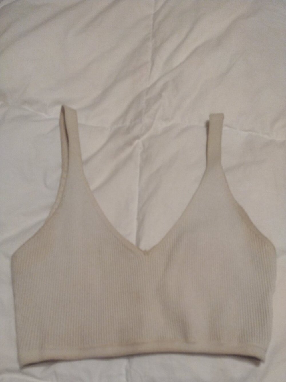 Olivaceous Small S White Stretchy Cotton Bra